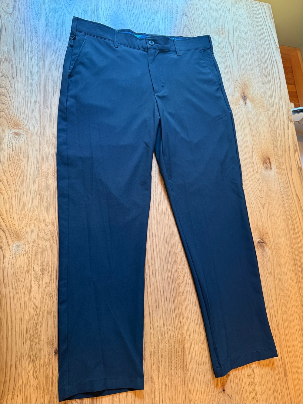 Birdie Bound Golf Pants Mens 34x30 Black Performance Chino Lightweight Golfing